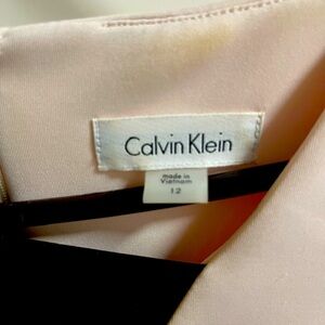 Calvin Klein light pink and black dress